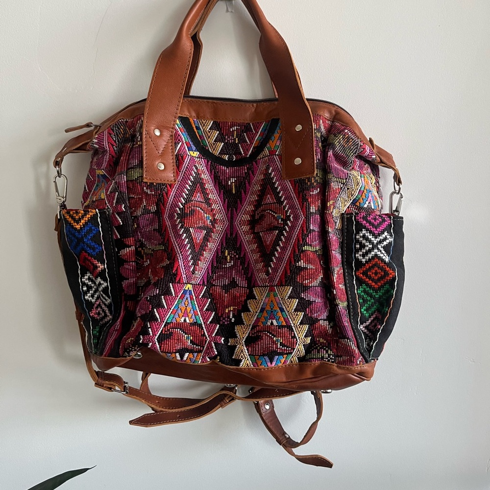 Colorful Geometric Pattern Tote Bag